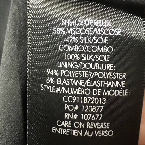 Alice + Olivia Small Harmon Silk Yellow/Black Cowl Neck Fairy Grunge Slip Tank - Picture 9 of 14